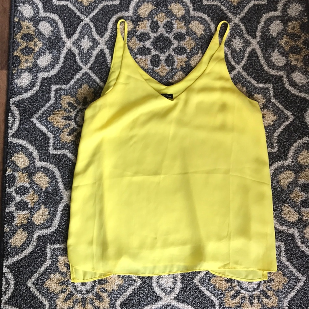 Yellow spaghetti strap top